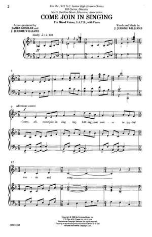 J. Jerome Williams: Come Join In Singing