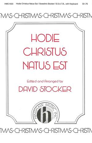 Jan Pieterszoon Sweelinck: Hodie Christus Natus Est