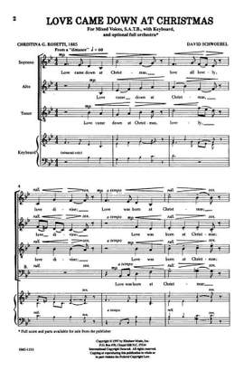 David Schwoebel: Love Came Down at Christmas