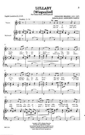 Johannes Brahms: Lullaby (wiegenlied)