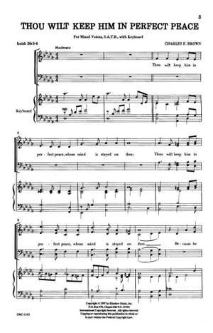 Charles Brown: Thou Wilt Keep Him in Perfect Peace