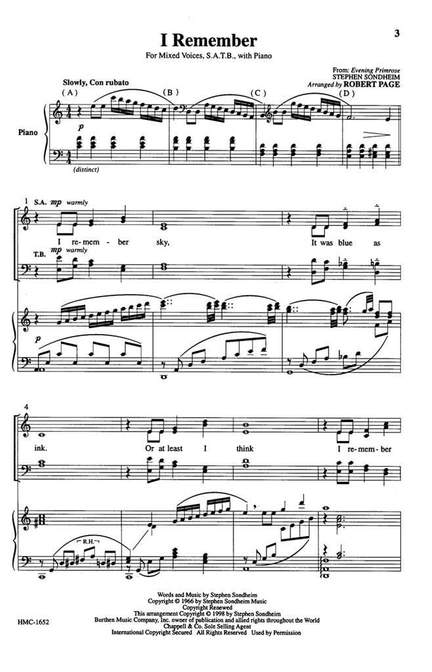 Steven Sondheim: I Remember