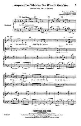 Steven Sondheim: Anyone Can Whistle/See What It Gets You