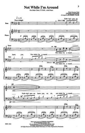 Steven Sondheim: Not While I'm Around