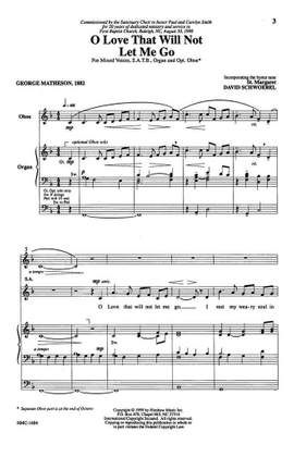 David Schwoebel: O Love That Will Not Let Me Go