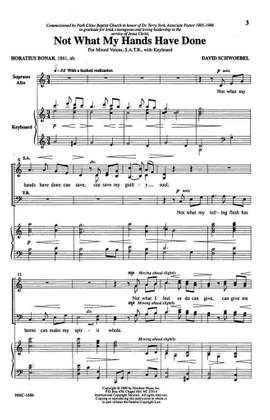 David Schwoebel: Not What My Hands Have Done