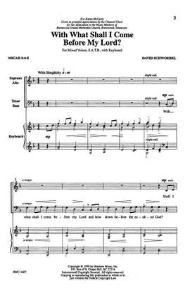 David Schwoebel: With What Shall I Come Before My Lord?