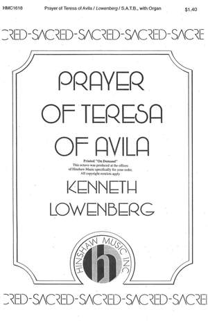 Kenneth Lowenberg: Prayer Of Teresa Of Avila