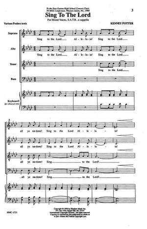 Kenney Potter: Sing to the Lord