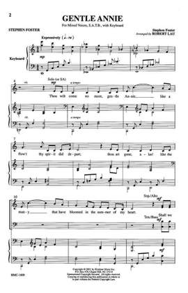 Stephen Foster: Gentle Annie
