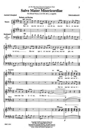 Tim Sarsany: Salve Mater Misericordiae