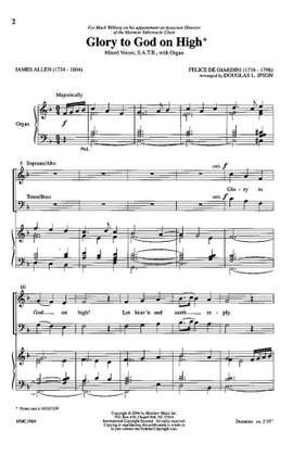 Felice de Giardini: Glory To God On High