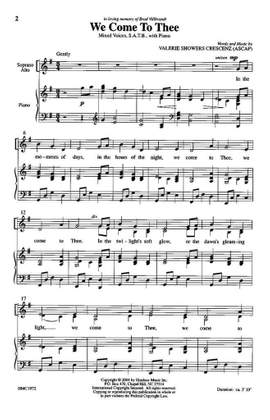 Valerie J. Crescenz: We Come To Thee