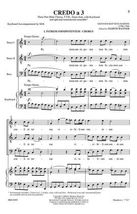 Giovanni Battista Martini: Credo A 3