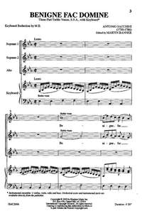 Antonio Sacchini: Benigne Fac Domine