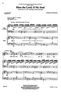 Dwight Gustafson: Bless The Lord, O My Soul