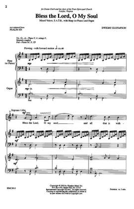 Dwight Gustafson: Bless The Lord, O My Soul