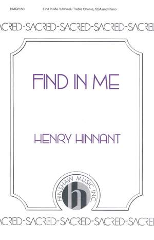 Henry Hinnant: Find In Me