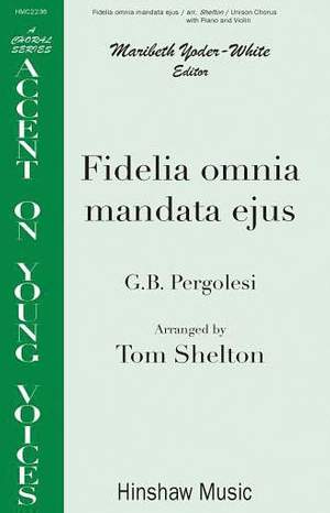 Giovanni Battista Pergolesi: Fidelia Omnia