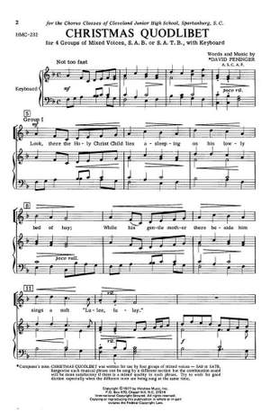 David Peninger: Christmas Quodlibet