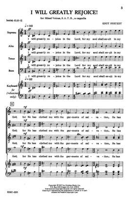 Knut Nystedt: I Will Greatly Rejoice