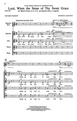 Kenneth Leighton: Lord, When the Sense of Thy Sweet Grace