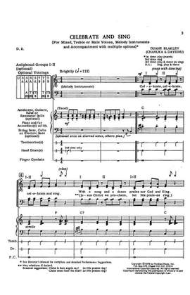 Duane Blakley: Celebrate And Sing