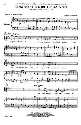 David Peninger: Sing to the Lord of Harvest