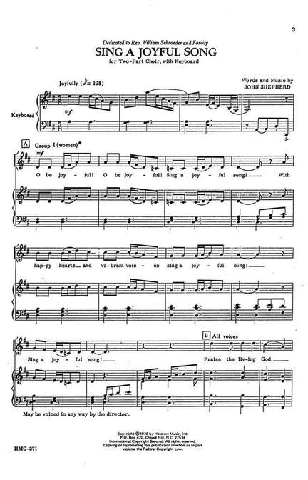 John Shepherd: Sing A Joyful Song