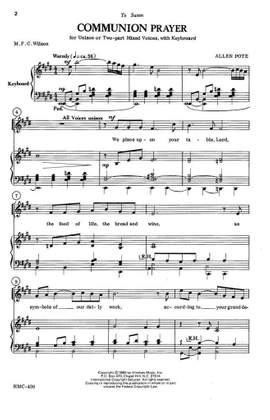 Allen Pote: Communion Prayer