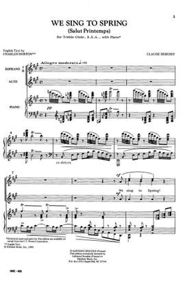 Claude Debussy: We Sing To Spring
