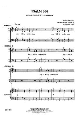 Heinrich Schütz: Psalm 100