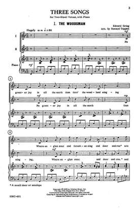 Edvard Grieg: Three Songs