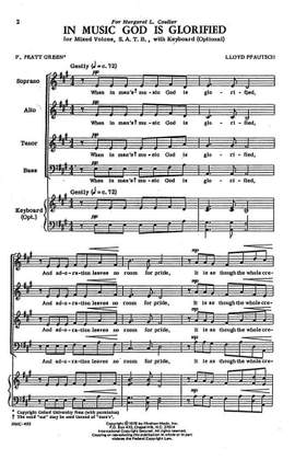 Lloyd Pfautsch: In Music God Is Glorified