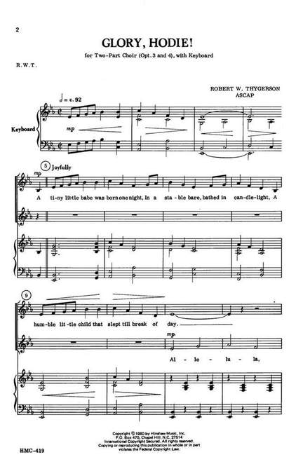 Robert W. Thygerson: Glory, Hodie!