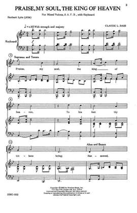 Claude L. Bass: Praise, My Soul, the King of Heaven