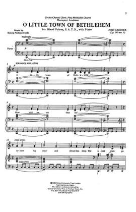 John Gardner: O Little Town of Bethlehem