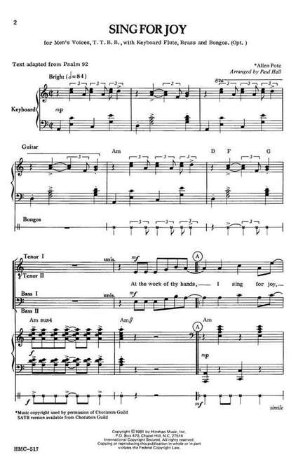 Allen Pote: Sing for Joy