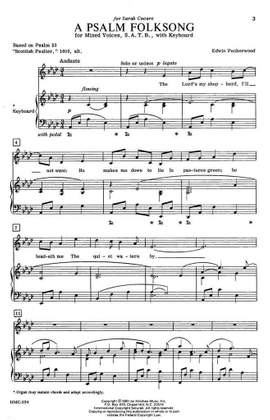 Edwin Penhorwood: A Psalm Folksong
