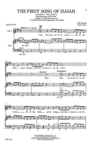 Erik Routley: The First Song Of Isaiah
