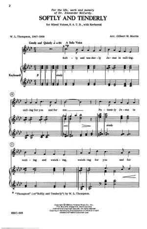 Will Lamartine Thompson: Softly and Tenderly