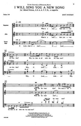 Knut Nystedt: I Will Sing You a New Song