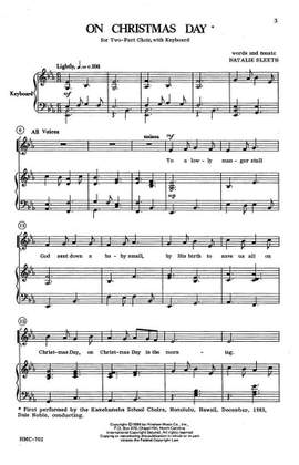 Natalie Sleeth: On Christmas Day