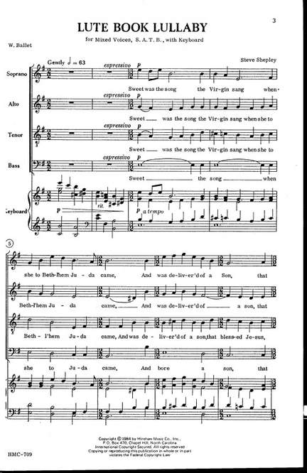 Steve Shepley: Lute Book Lullaby