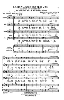 Michael Praetorius: Lo, How A Rose E'er Blooming