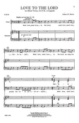 Gilbert M. Martin: Love To The Lord