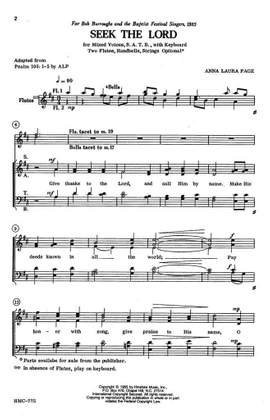 Anna Laura Page: Seek the Lord