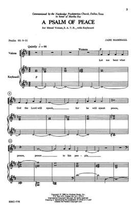 Jane Marshall: A Psalm Of Peace
