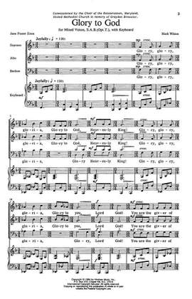 Mark Wilson: Glory To God