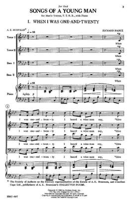 Richard Nance: Songs Of A Young Man